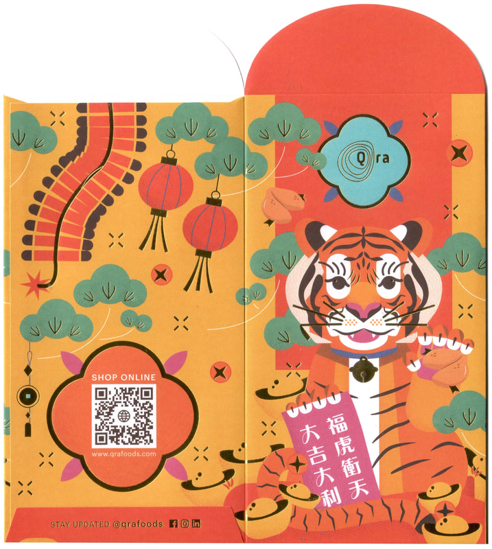2022 Money Red Packet Ang Pao Cute Cartoon Tiger And Zodiac